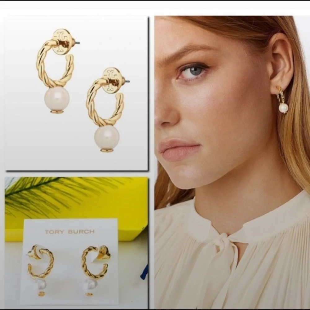 🔥🔥🔥ONE ITEM DEAL OF THE DAY Tory Burch Authentic Earrings Reduced Buy Now & Save